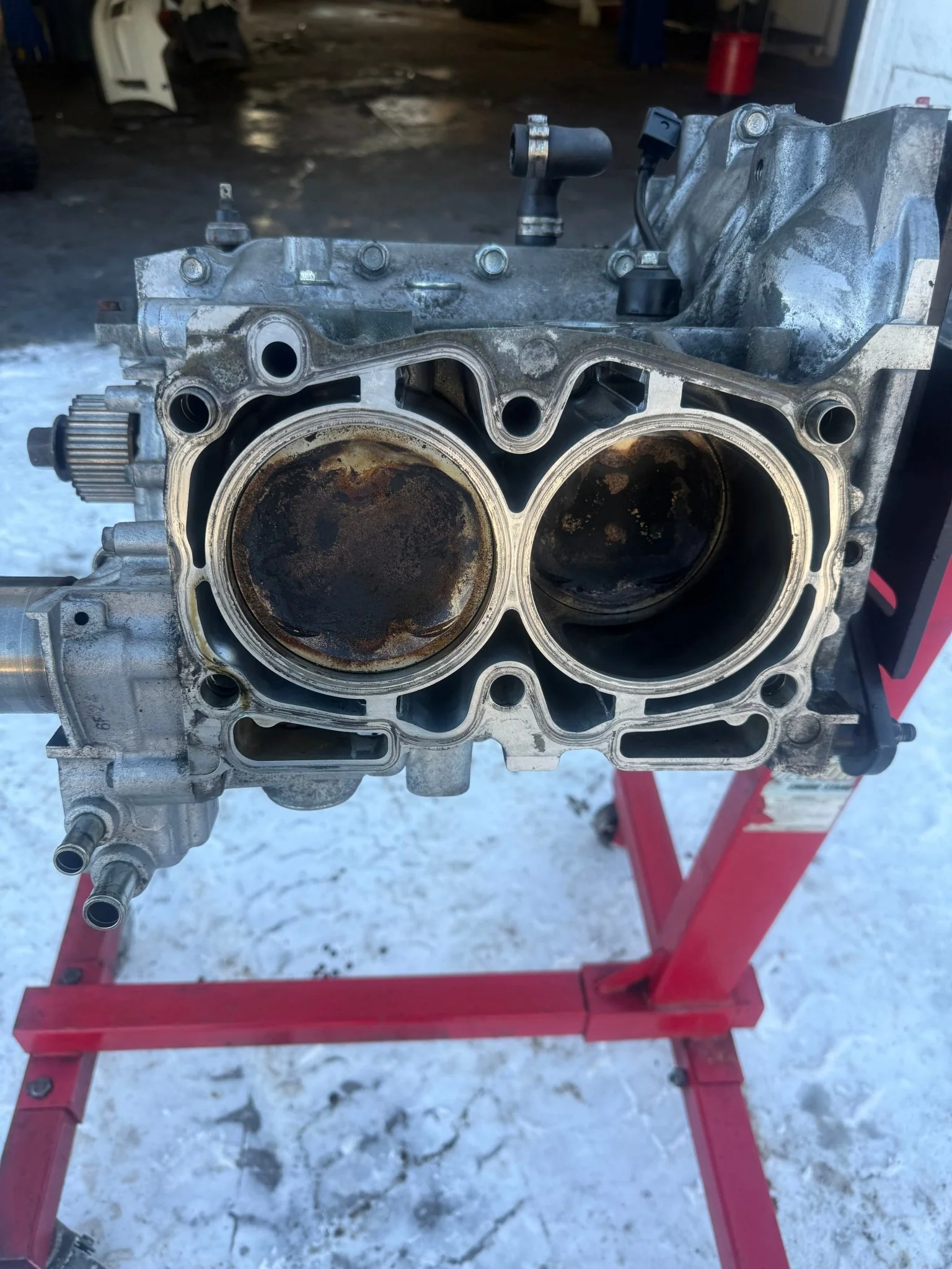 RALLISPEC ej257 CORE ( needs rebuilt ) Subaru forged & built STi engine short block wrx Manley arp h beams ( has rod knock ) - Image 14