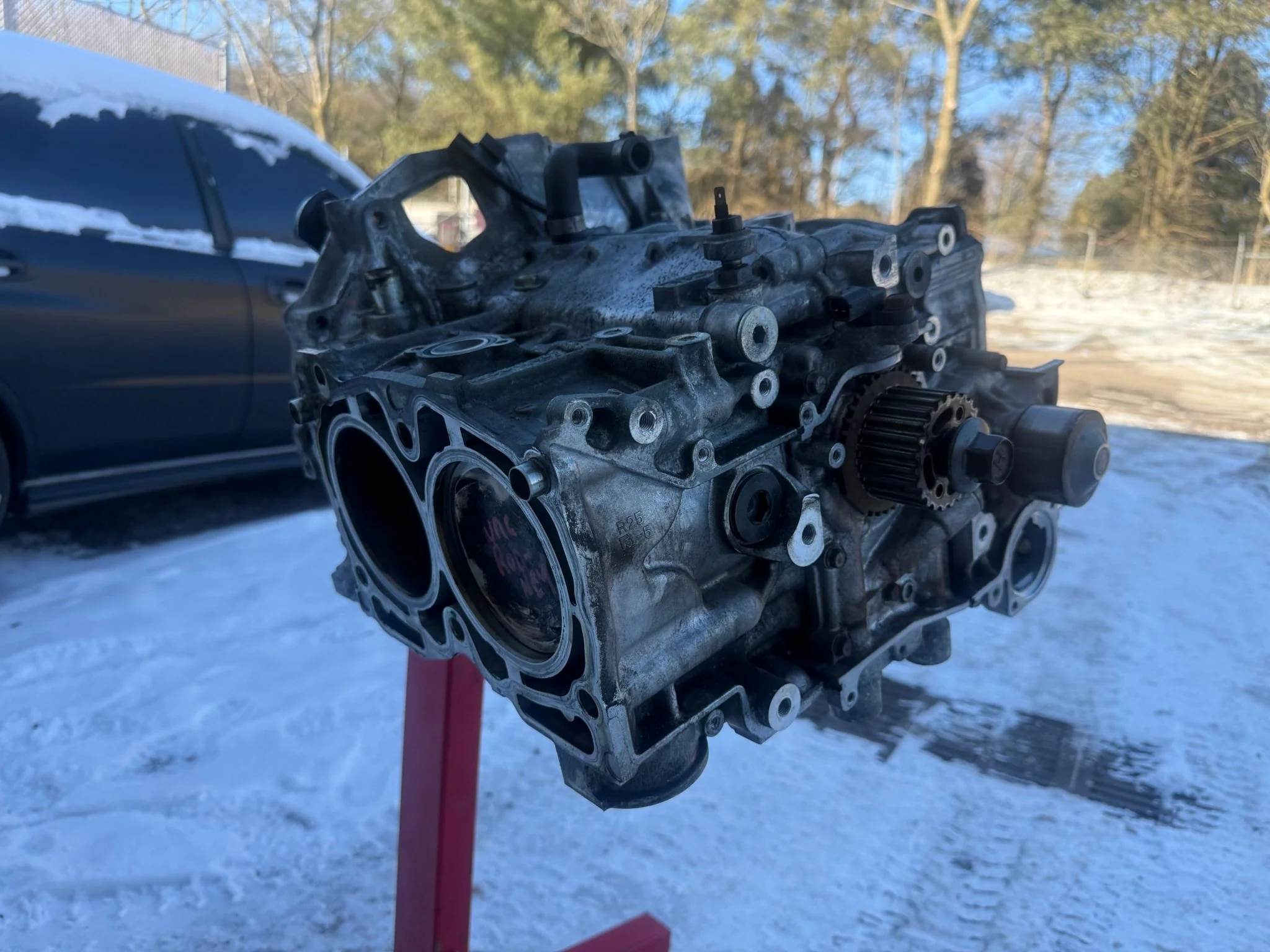 RALLISPEC ej257 CORE ( needs rebuilt ) Subaru forged & built STi engine short block wrx Manley arp h beams ( has rod knock ) - Image 17