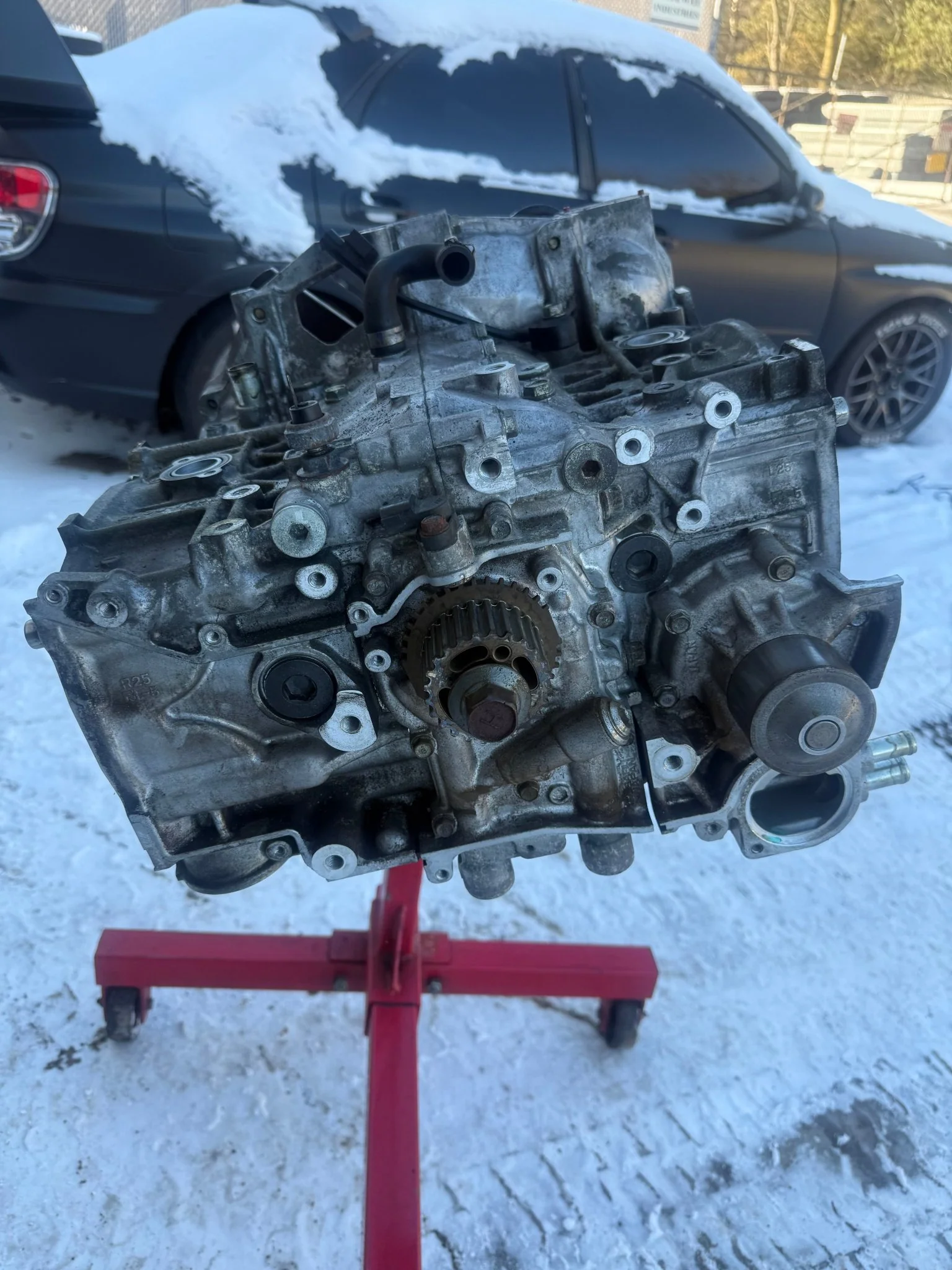 RALLISPEC ej257 CORE ( needs rebuilt ) Subaru forged & built STi engine short block wrx Manley arp h beams ( has rod knock ) - Image 18