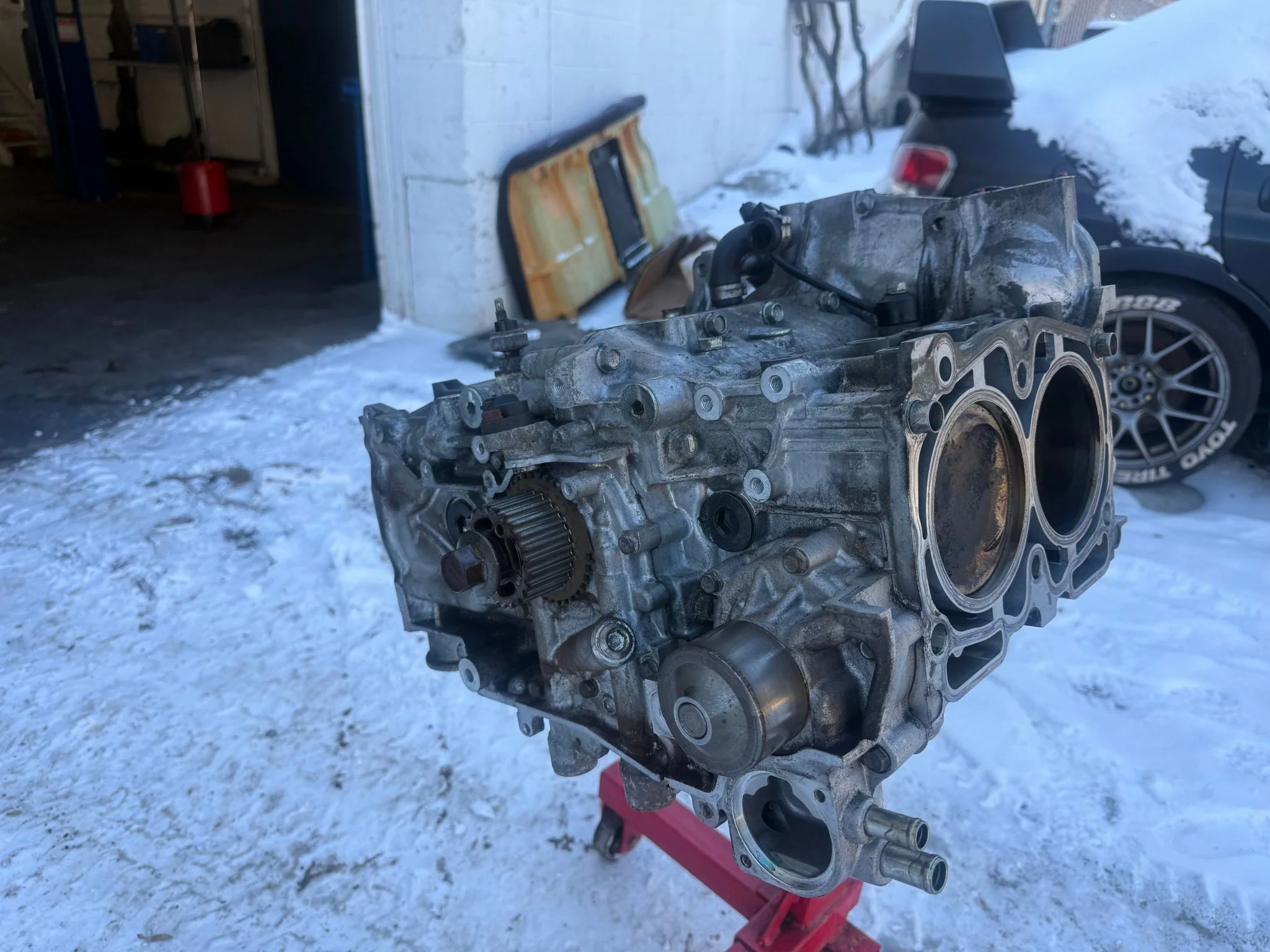 RALLISPEC ej257 CORE ( needs rebuilt ) Subaru forged & built STi engine short block wrx Manley arp h beams ( has rod knock ) - Image 19
