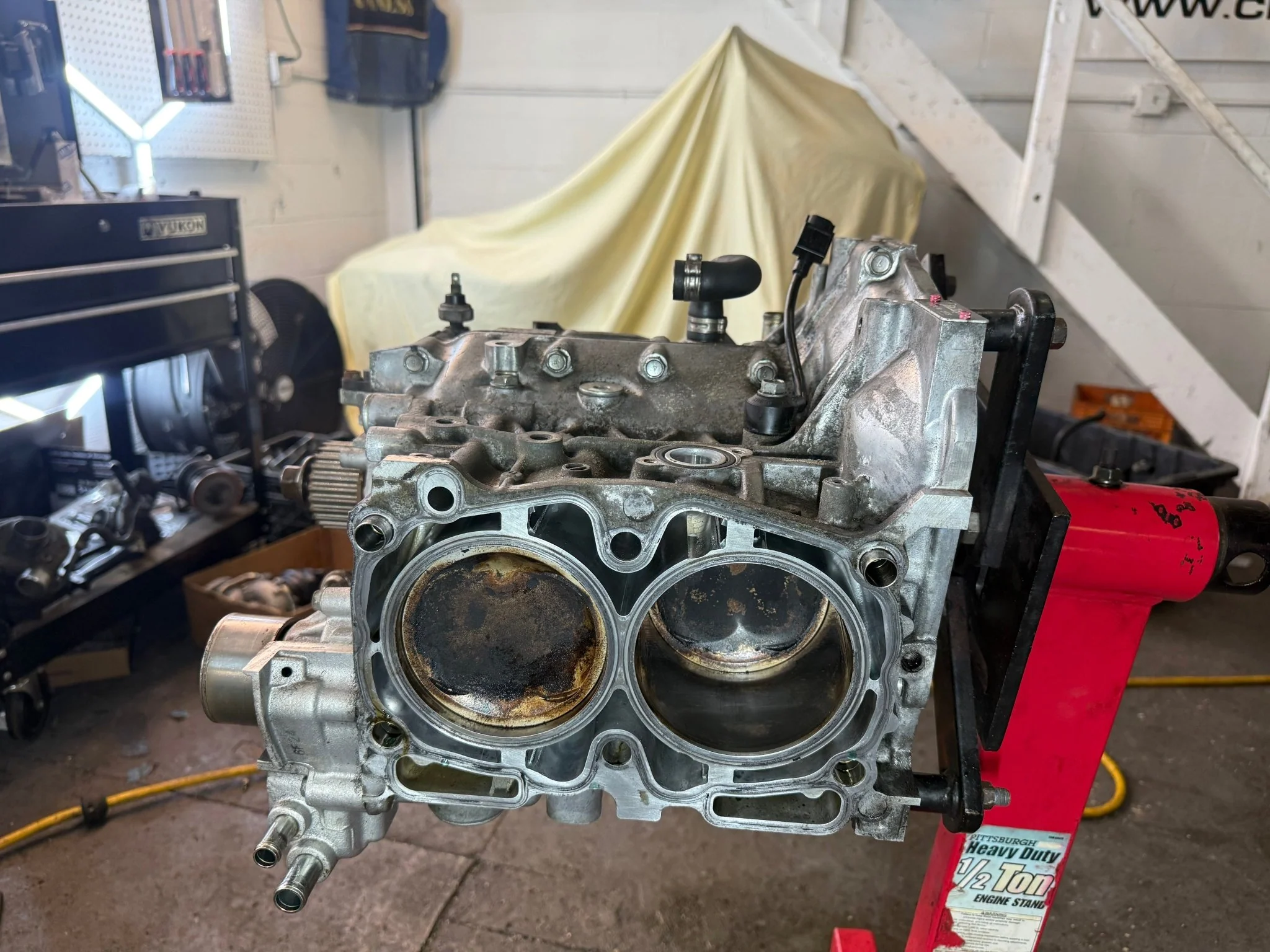 RALLISPEC ej257 CORE ( needs rebuilt ) Subaru forged & built STi engine short block wrx Manley arp h beams ( has rod knock ) - Image 3