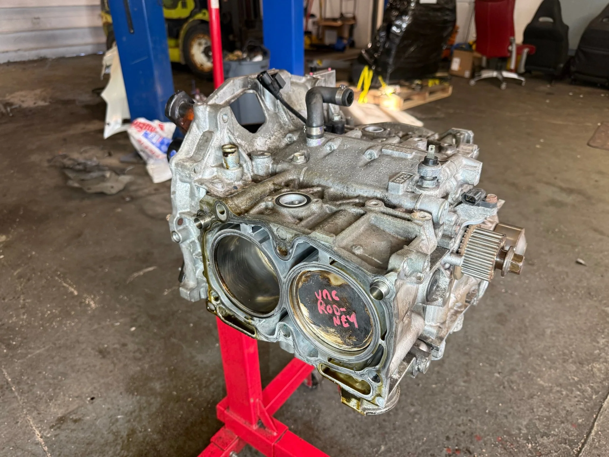 RALLISPEC ej257 CORE ( needs rebuilt ) Subaru forged & built STi engine short block wrx Manley arp h beams ( has rod knock ) - Image 6