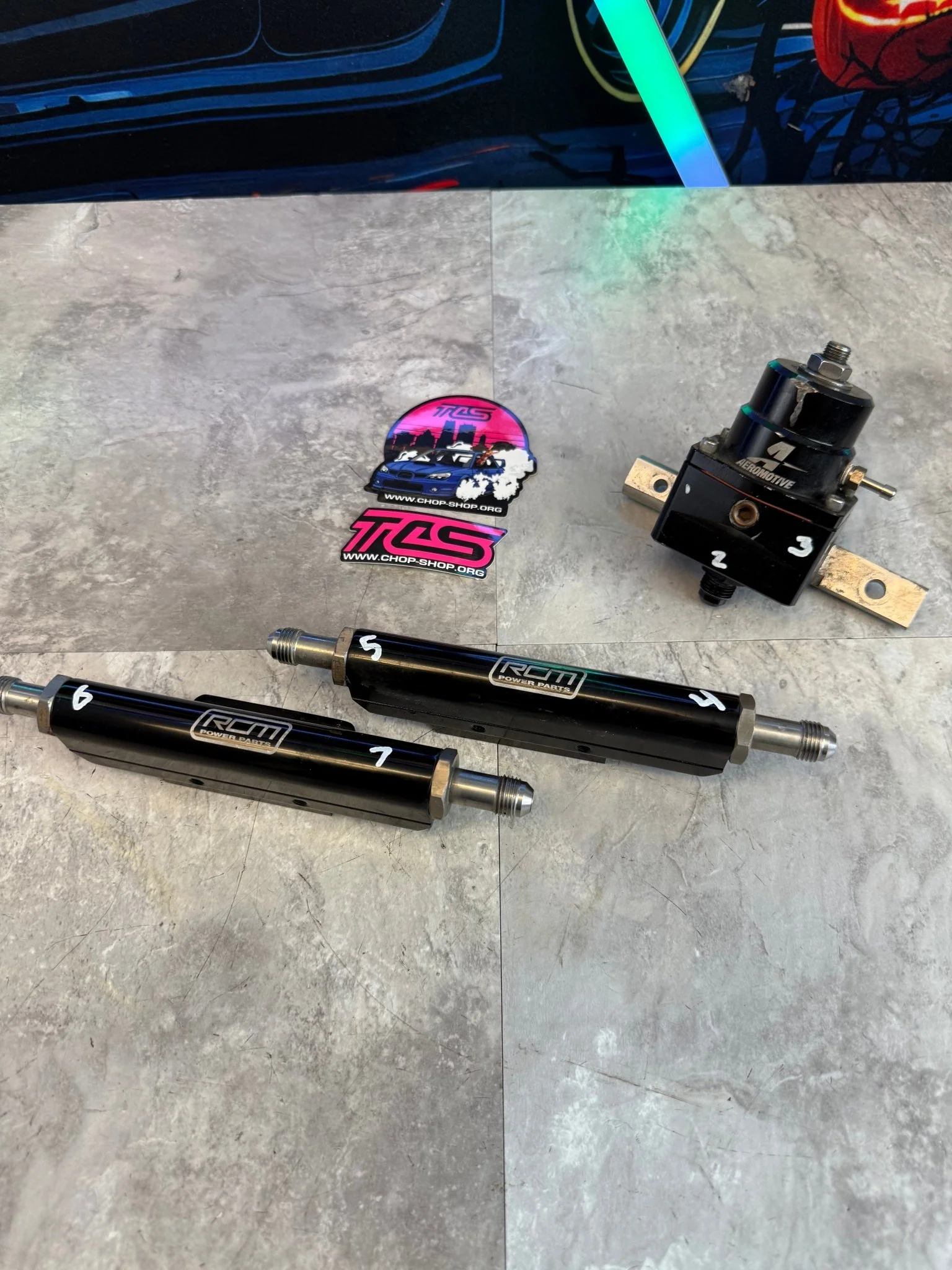 RCM fuel rails & under hood fueling kit Subaru wrx & STi w/ areomotive fuel pressure regulator and SS braided lines - Image 4