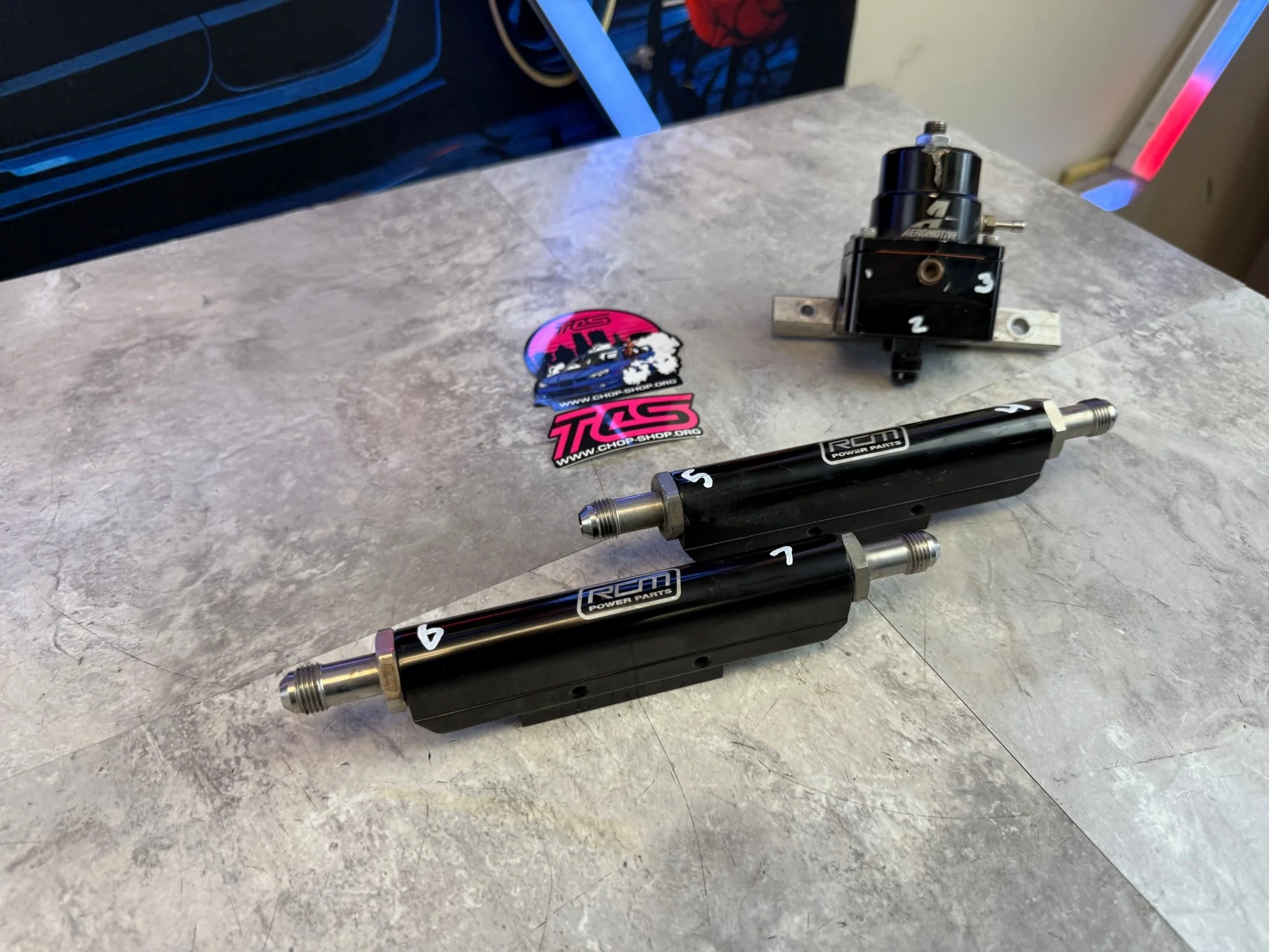 RCM fuel rails & under hood fueling kit Subaru wrx & STi w/ areomotive fuel pressure regulator and SS braided lines - Image 7