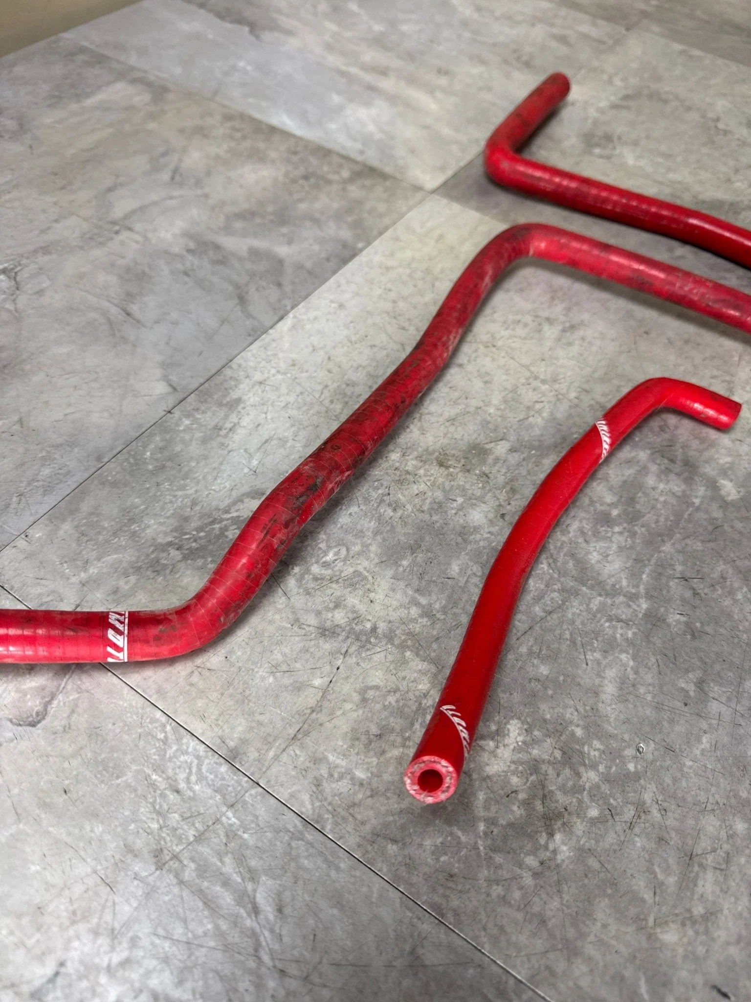 2001-2005 Subaru Impreza WRX Red Mishimoto Incomplete Silicone Ancillary Hose Kit (3/7) G3 - Image 3