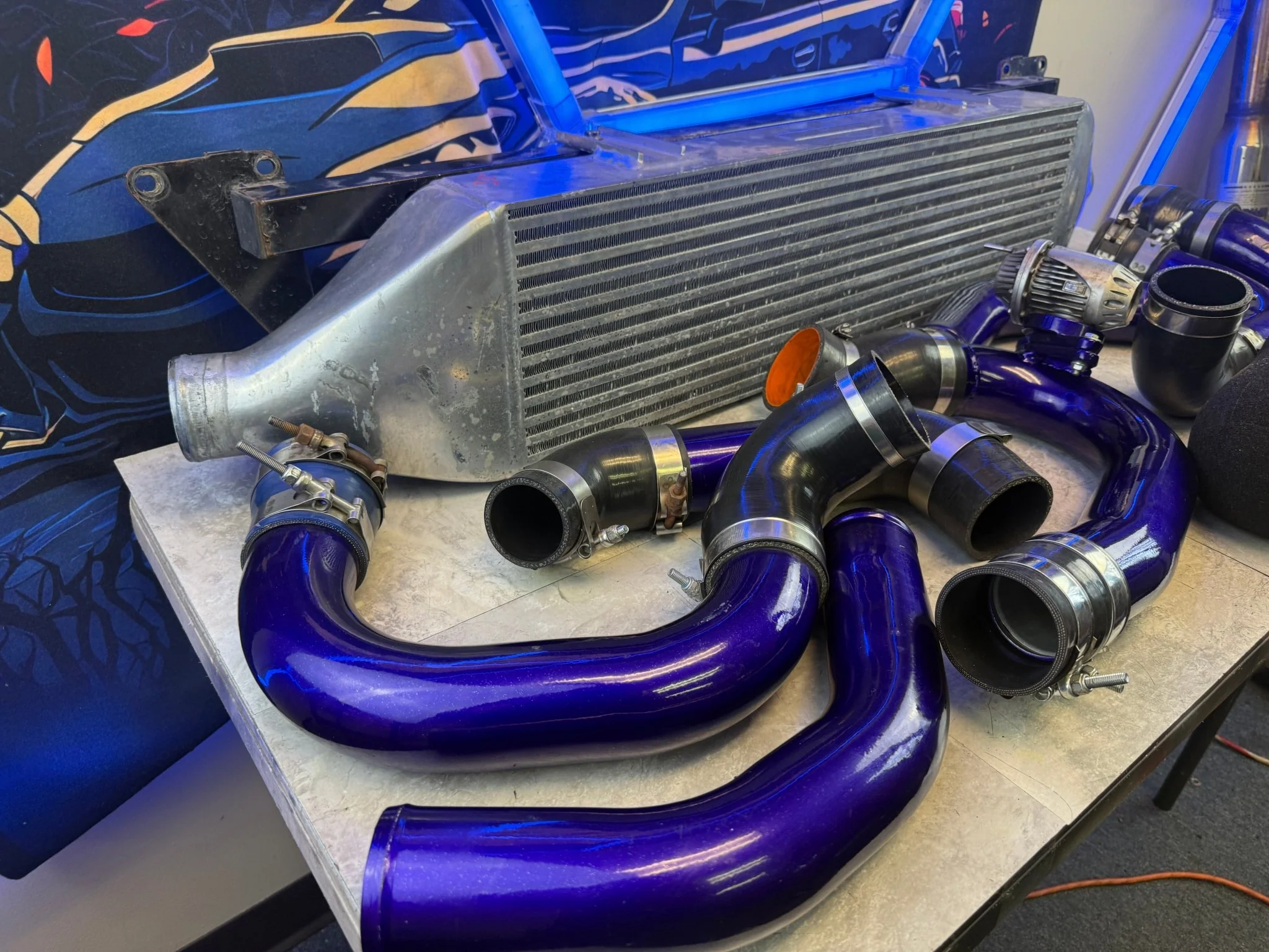 ROTATED turbo kit for 2008-2014 Subaru STi w/ mishimoto front mount intercooler kit 700 + HP - Image 18