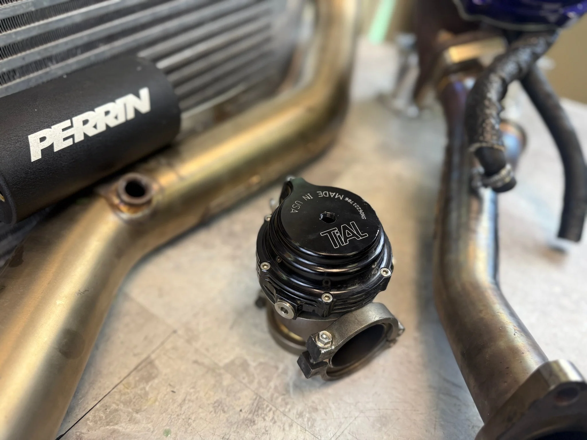 ROTATED turbo kit for 2008-2014 Subaru STi w/ mishimoto front mount intercooler kit 700 + HP - Image 6