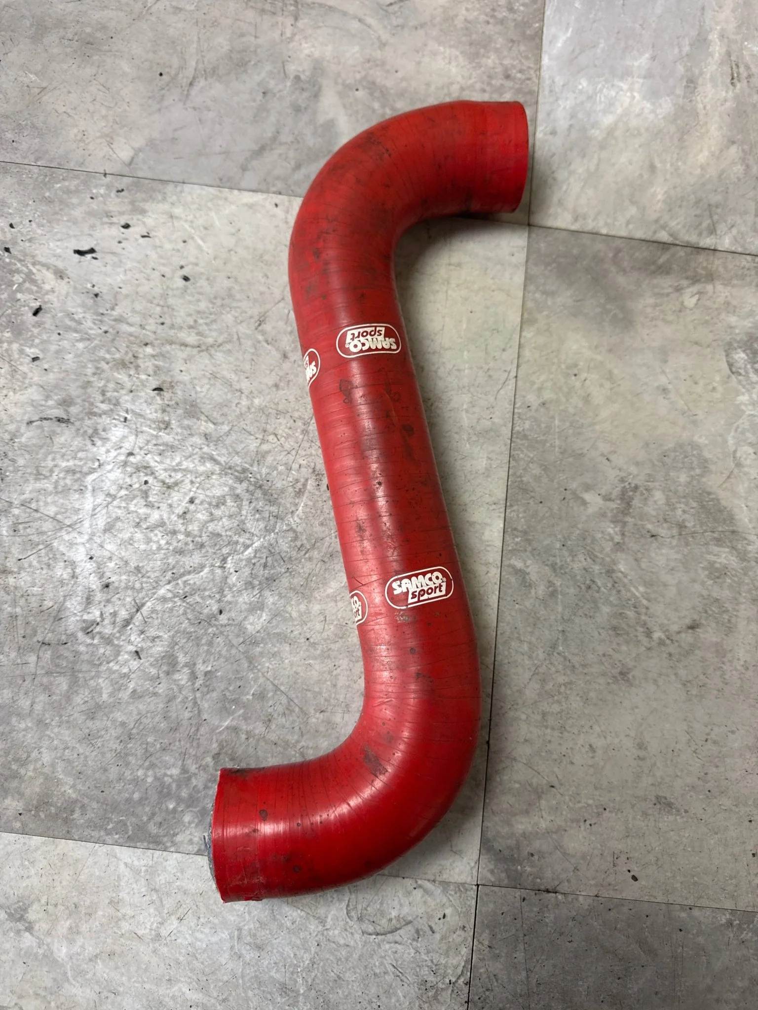 2002-2007 Subaru WRX STi Samco Upper Radiator Hose Red - / G4