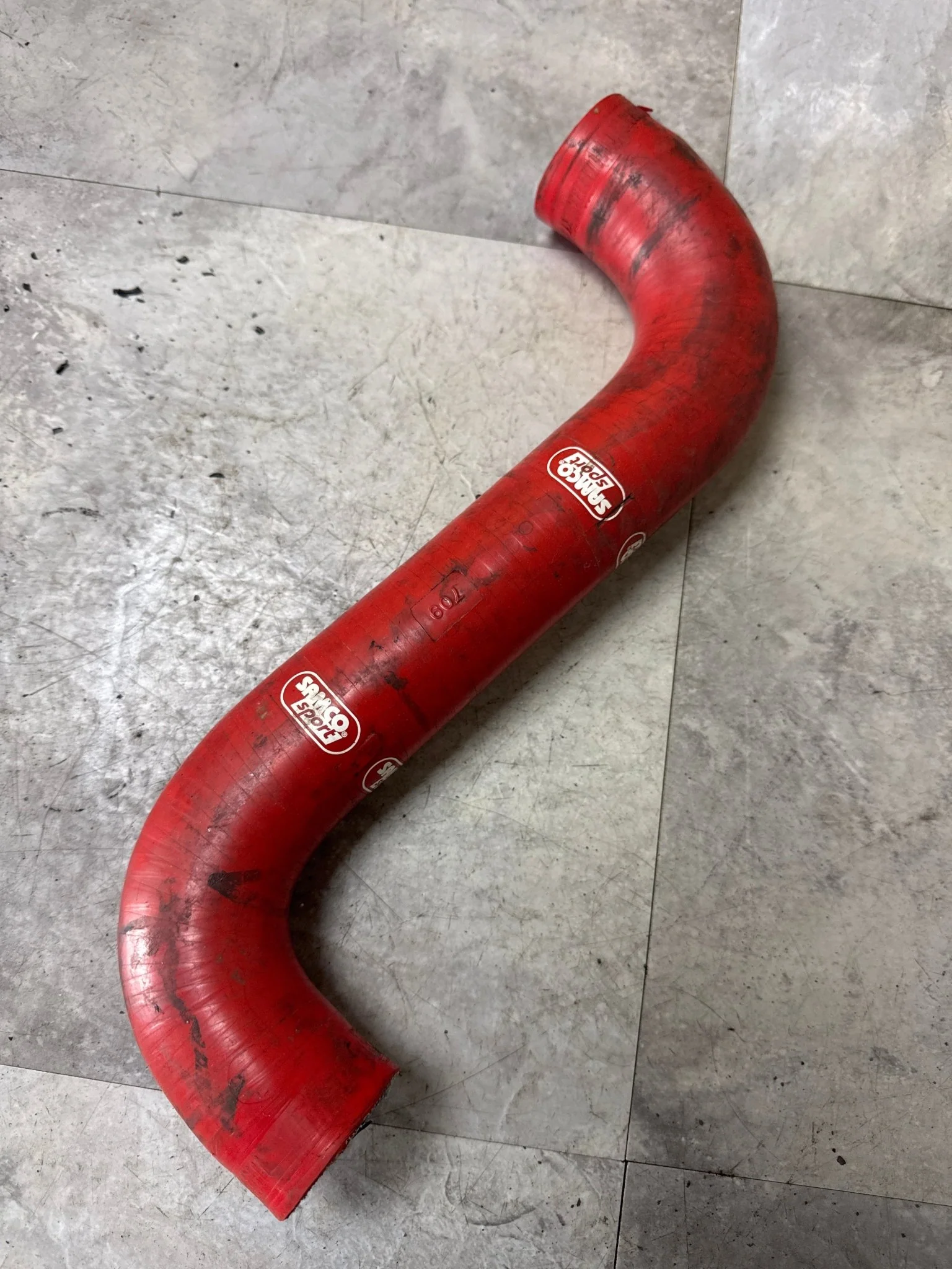 2002-2007 Subaru WRX STi Samco Upper Radiator Hose Red - / G4 - Image 2