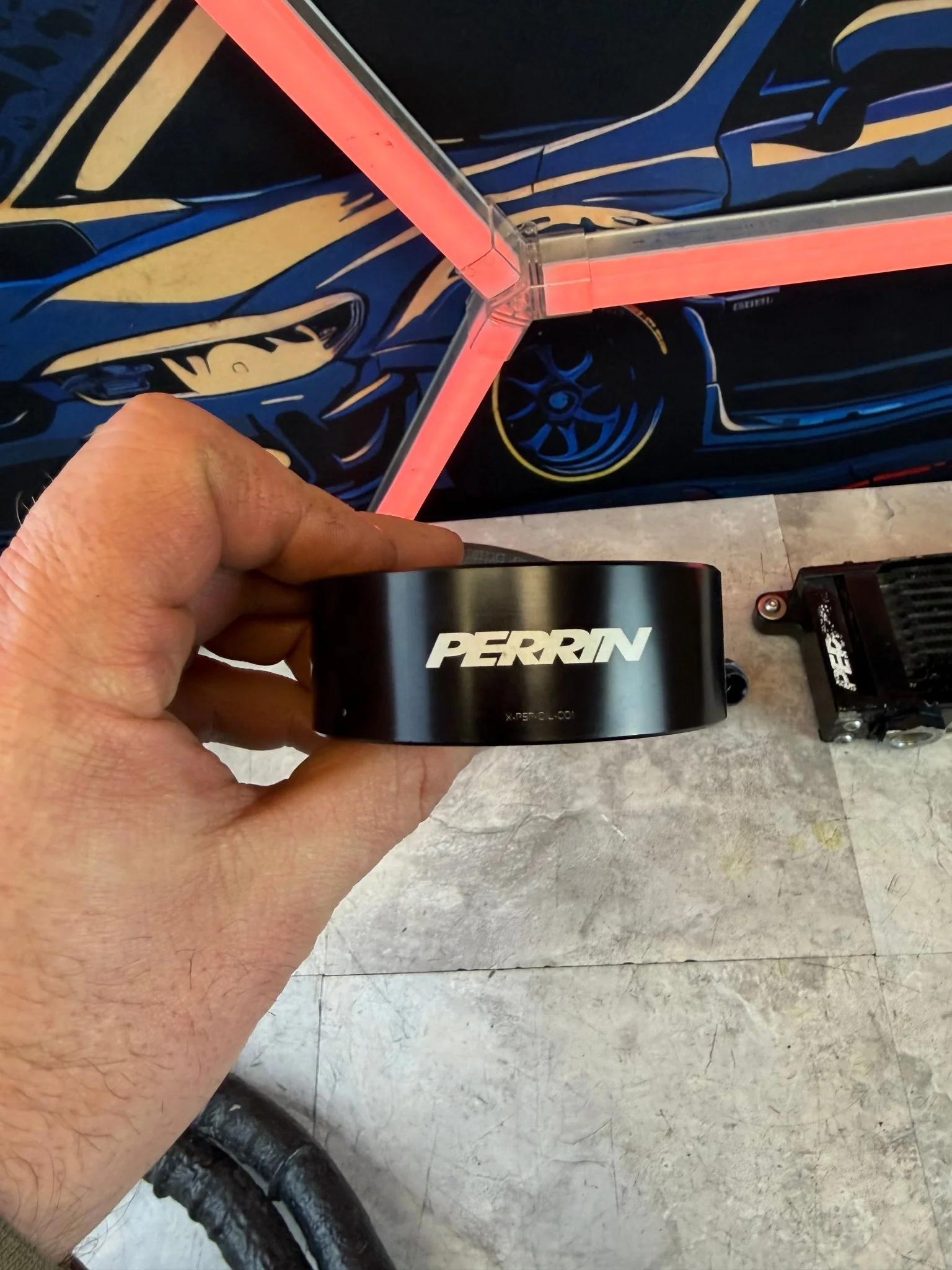 SETRAB PERFORMANCE PERRIN oil cooler set kit w/ core & lines 2015-2021 Subaru STi ej257 - Image 4