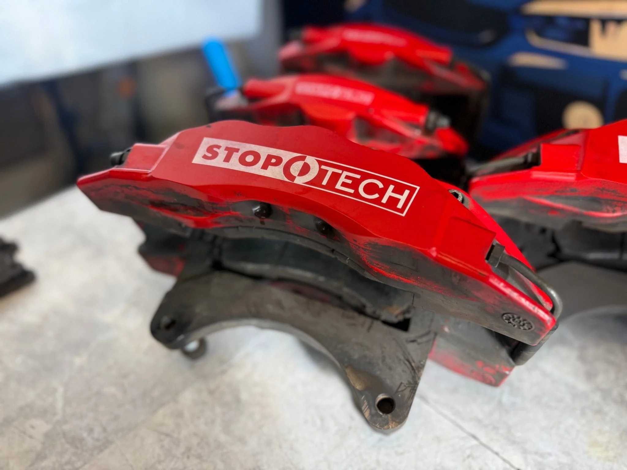 STOPTECH Massive BBK Big Brake Kit 05-21 Subaru STi Front/Rear 6-piston 5x114
