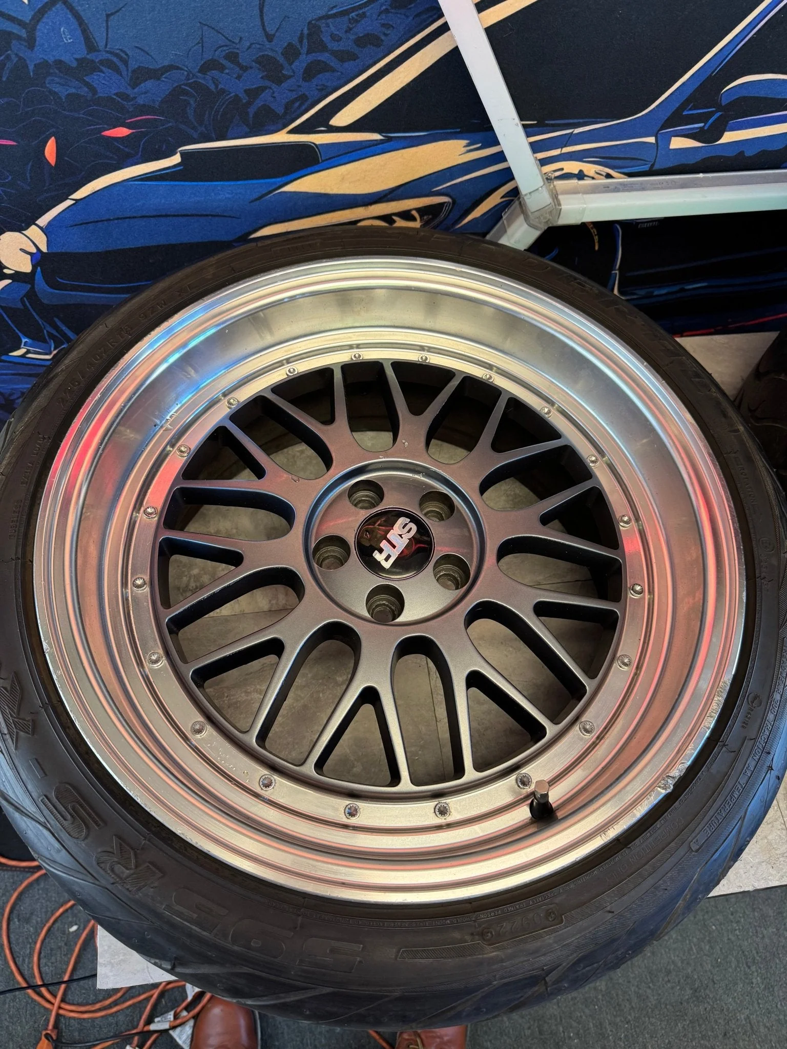 STR Racing Wheels BBS Style STR Racing 601 Federal 595rs-rr Racing Tires 5x100 18x8.5 +30 - Image 12