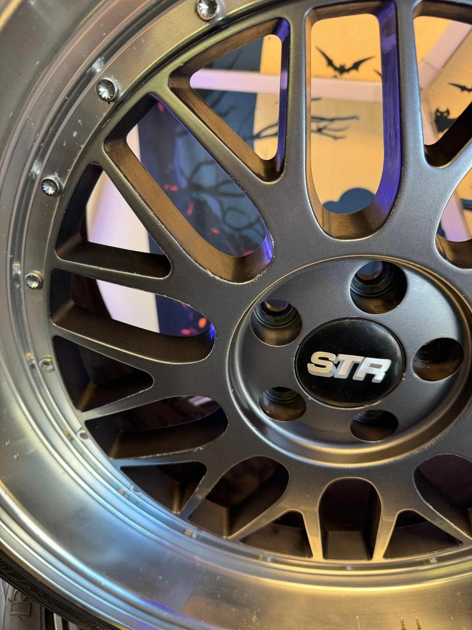 STR Racing Wheels BBS Style STR Racing 601 Federal 595rs-rr Racing Tires 5x100 18x8.5 +30 - Image 5