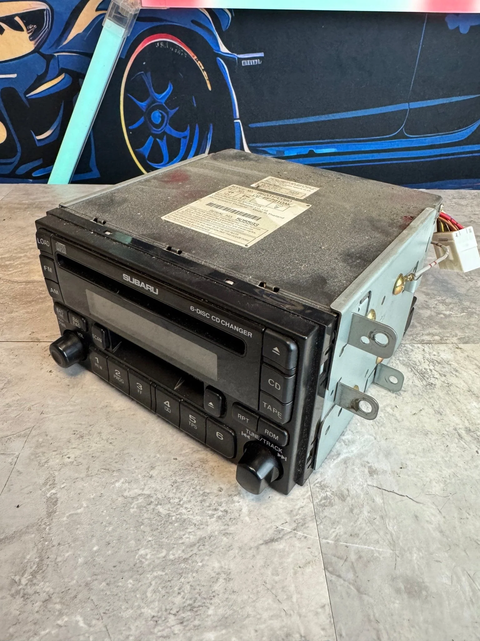 2001-2004 Subaru Impreza OEM Wrx/forester 6 Disc Radio Control Unit Stereo Deck B5
