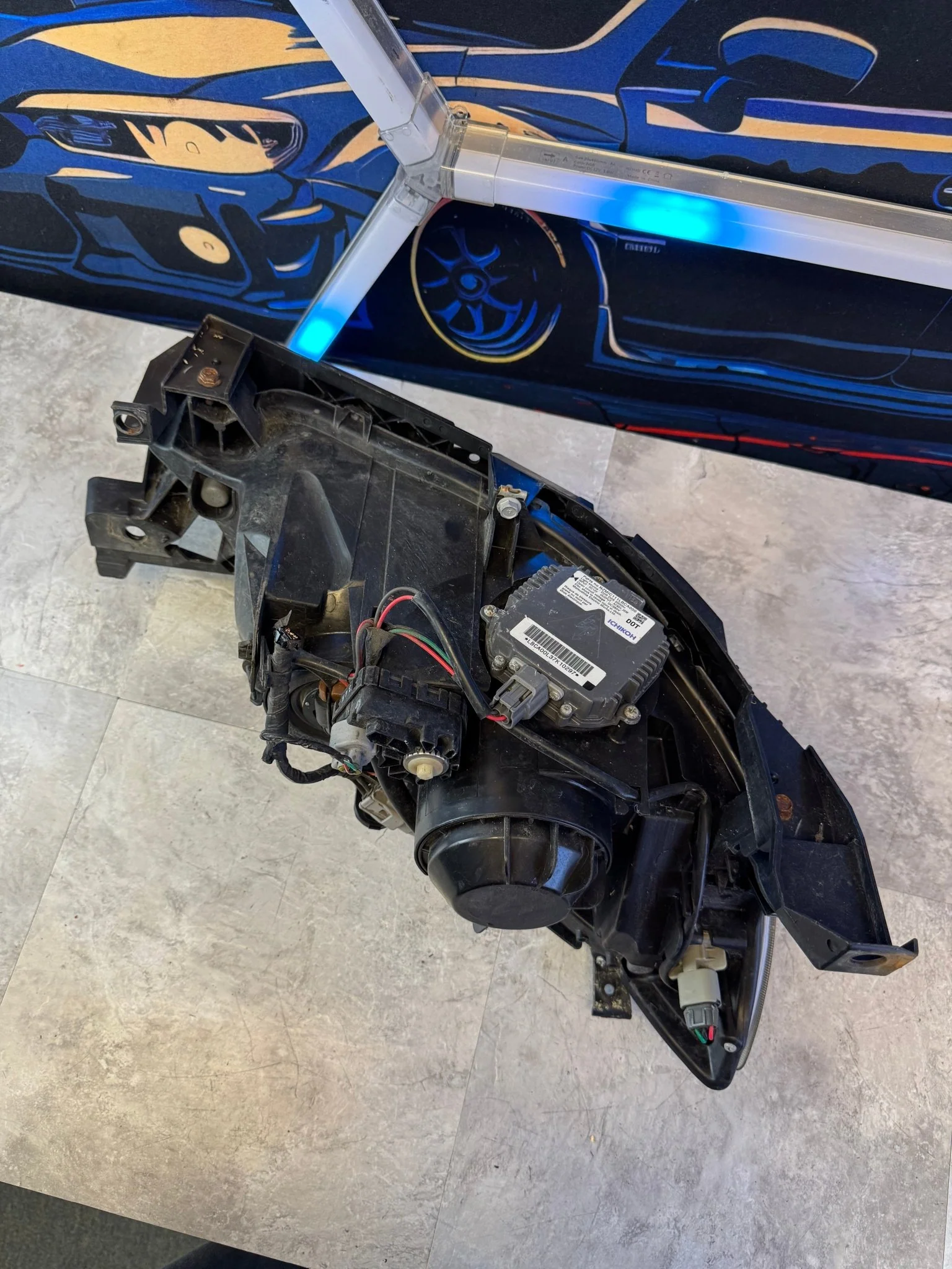 2008-2014 Subaru Impreza WRX STi OEM LH Driver Side Headlight Assembly HID A2 - Image 6