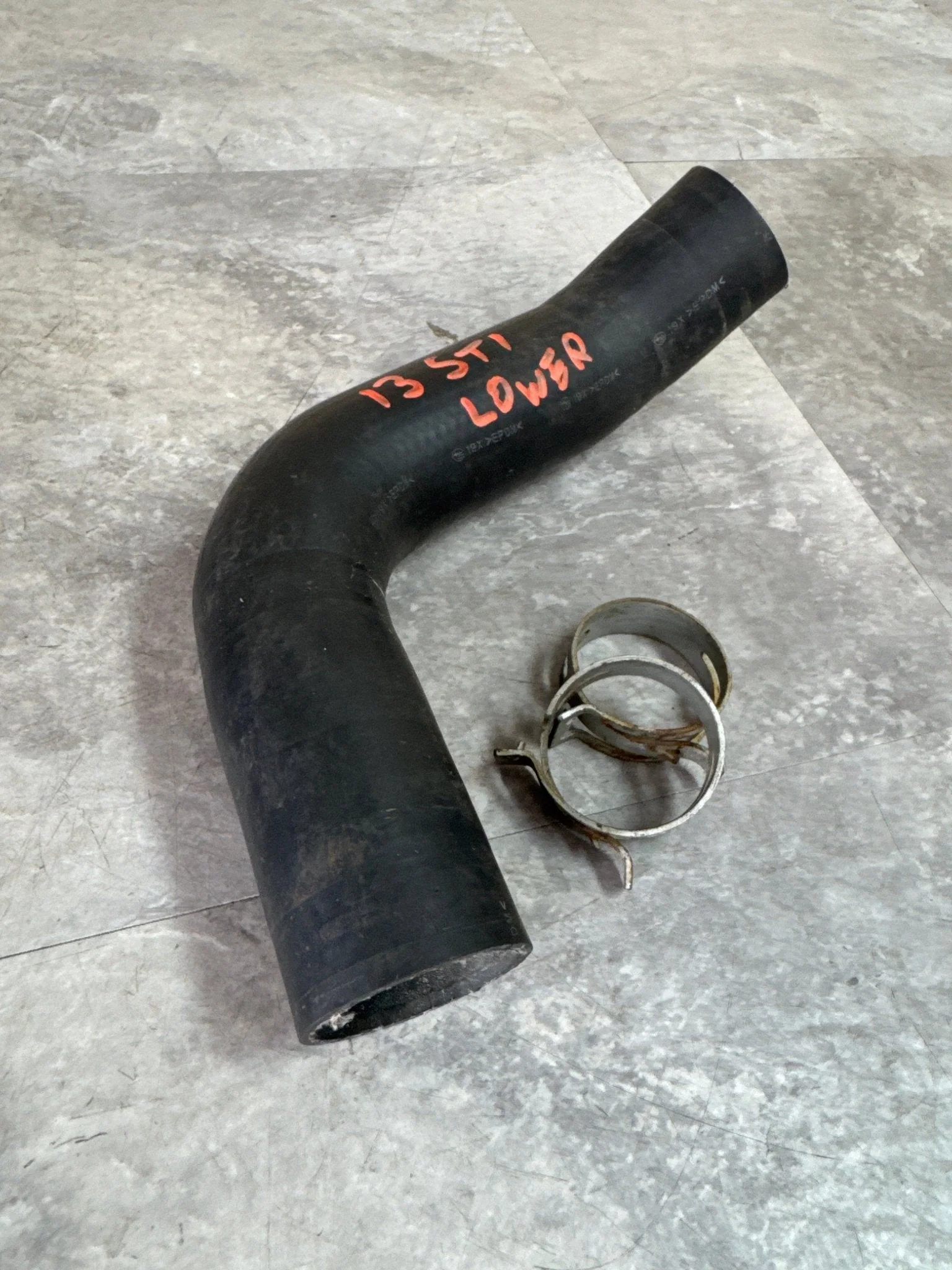 2008-2021 Subaru STi OEM WRX/ Lower Radiator Hose E3 - Image 3