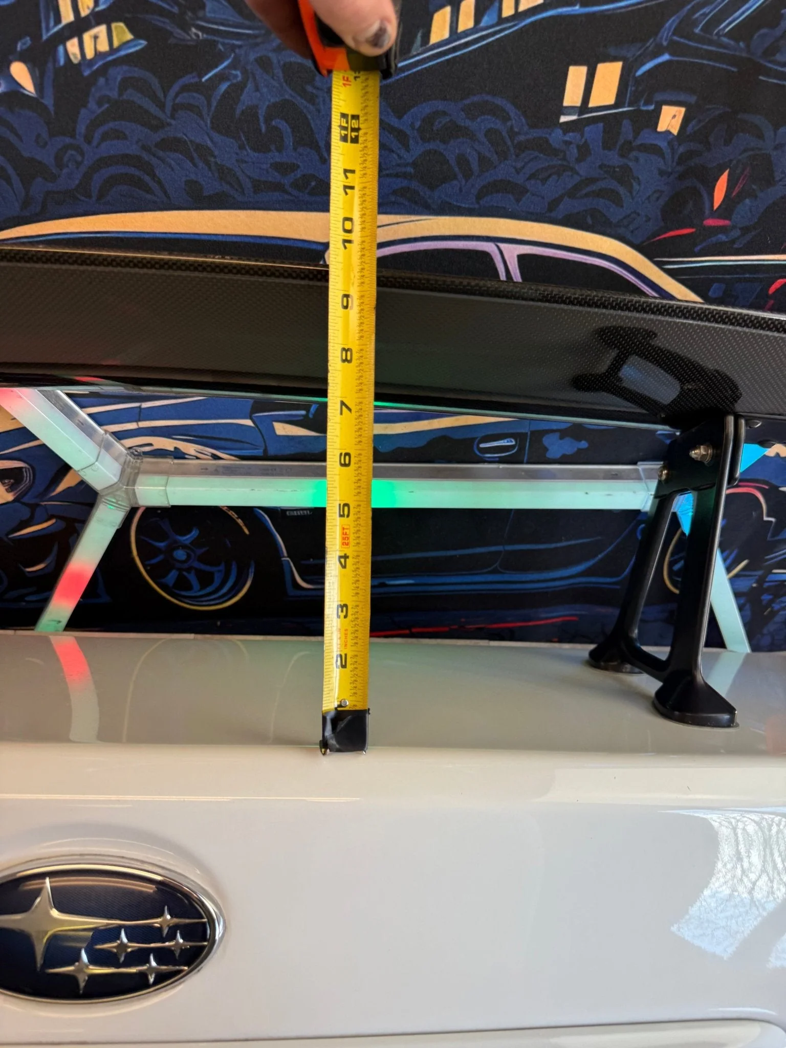 Subaru STi/WRX 15-21 CWP White Trunk w/ JDM BRZ STi OEM Carbon Fiber Wing - Image 17