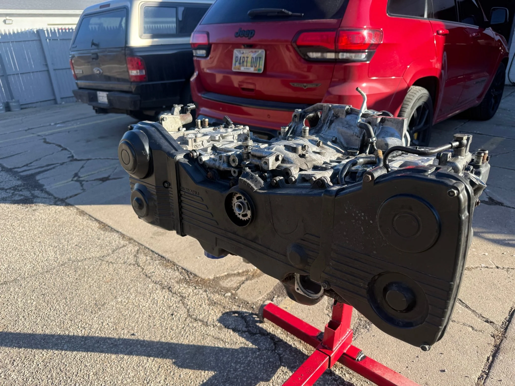SUBARU used EJ257 turbo engine long block longblock boxer motor w/ d25 SAVCS heads ARP studs