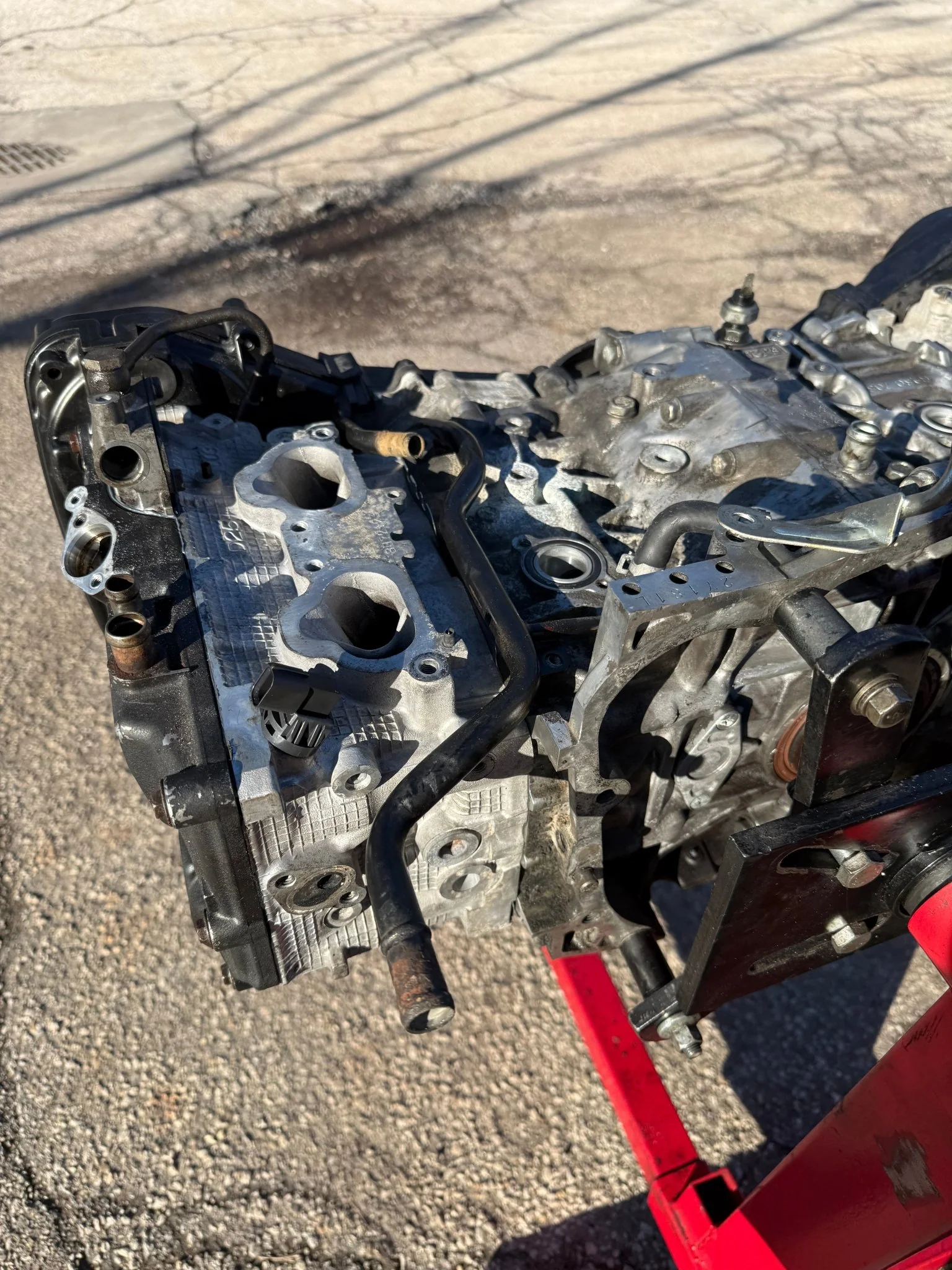 SUBARU used EJ257 turbo engine long block longblock boxer motor w/ d25 SAVCS heads ARP studs - Image 7