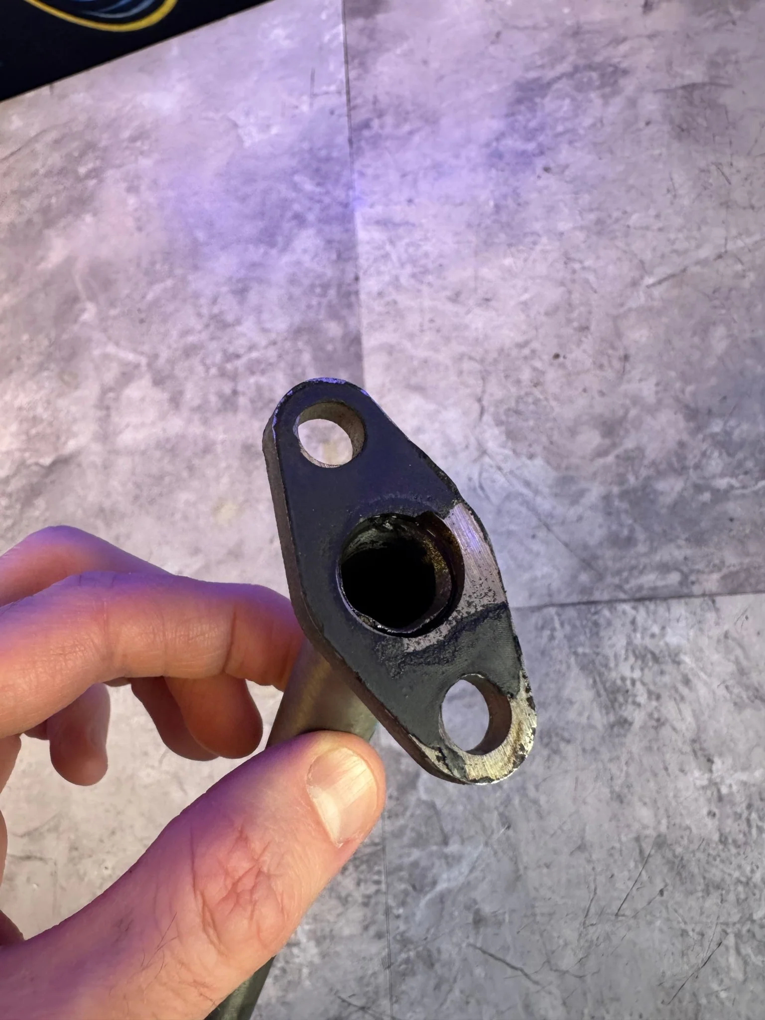 Subaru WRX STi Rotated Turbo Oil Drain Tube N3 - Image 3