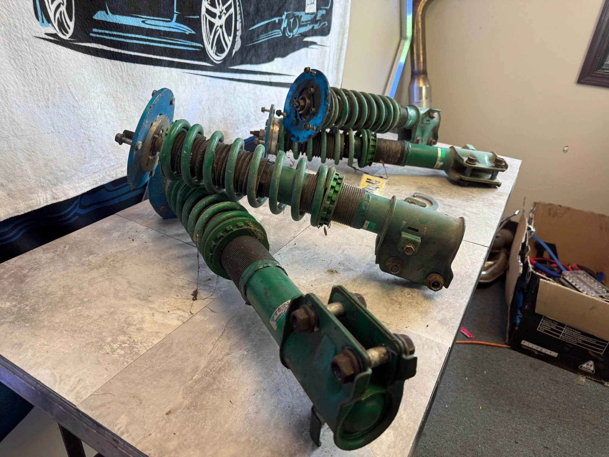 TEIN suspension coilovers adjustable 2002-2007 Subaru wrx 2004 STi 5x100 Cusco advance z - Image 2