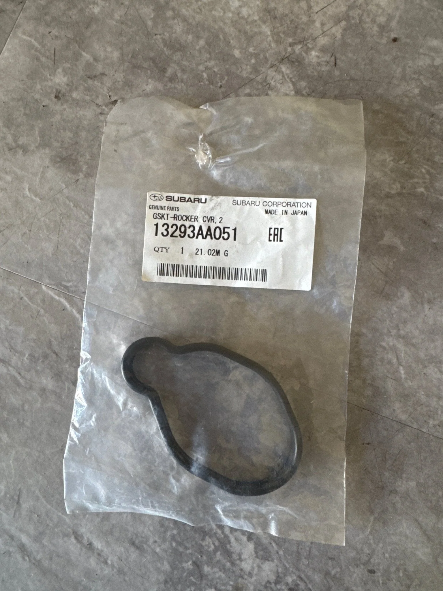 Valve Cover Gasket - PN ( ) K2-d