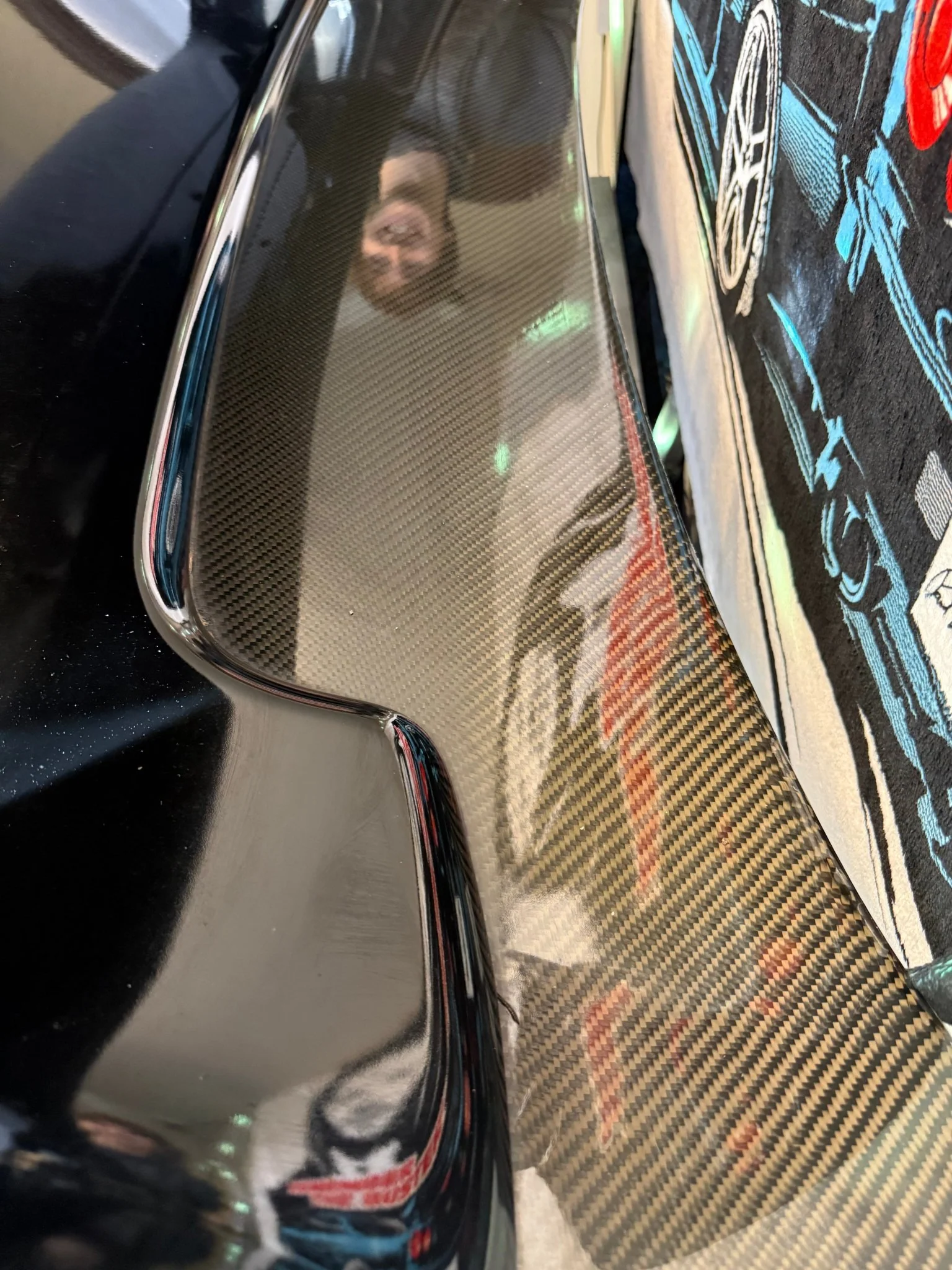 VIS carbon fiber oem style trunk w/ black oem STi wing Subaru wrx 2002-2007 sedan - Image 2