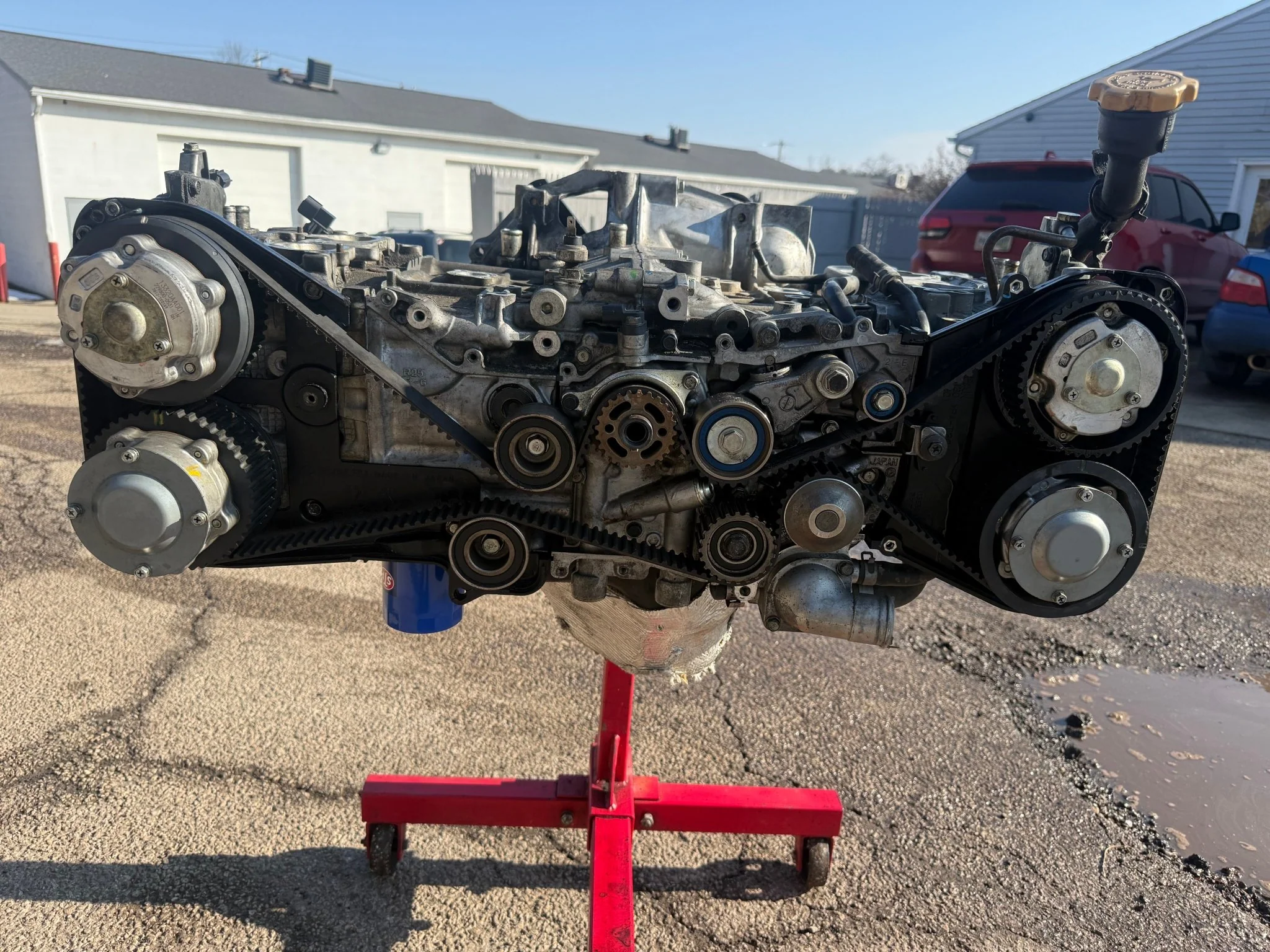 W25 EJ257 Subaru STi 2008 - 2021 dual avcs engine boxer motor longblock w/ arp head studs & oem head gaskets - Image 8