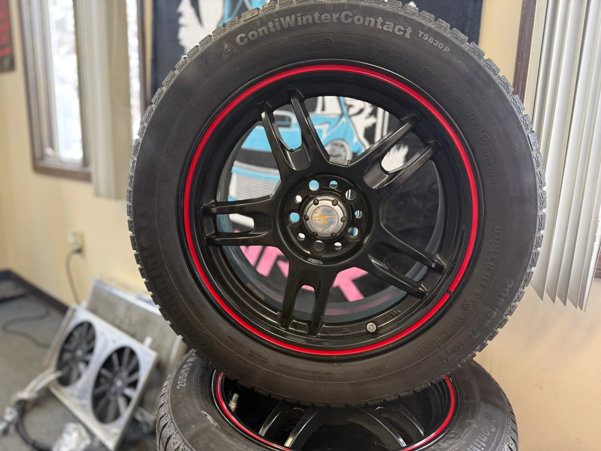 WINTER Wheels Subaru WRX Impreza Legacy Forester 5x100 205/55r16 Continental snow tires - Image 4