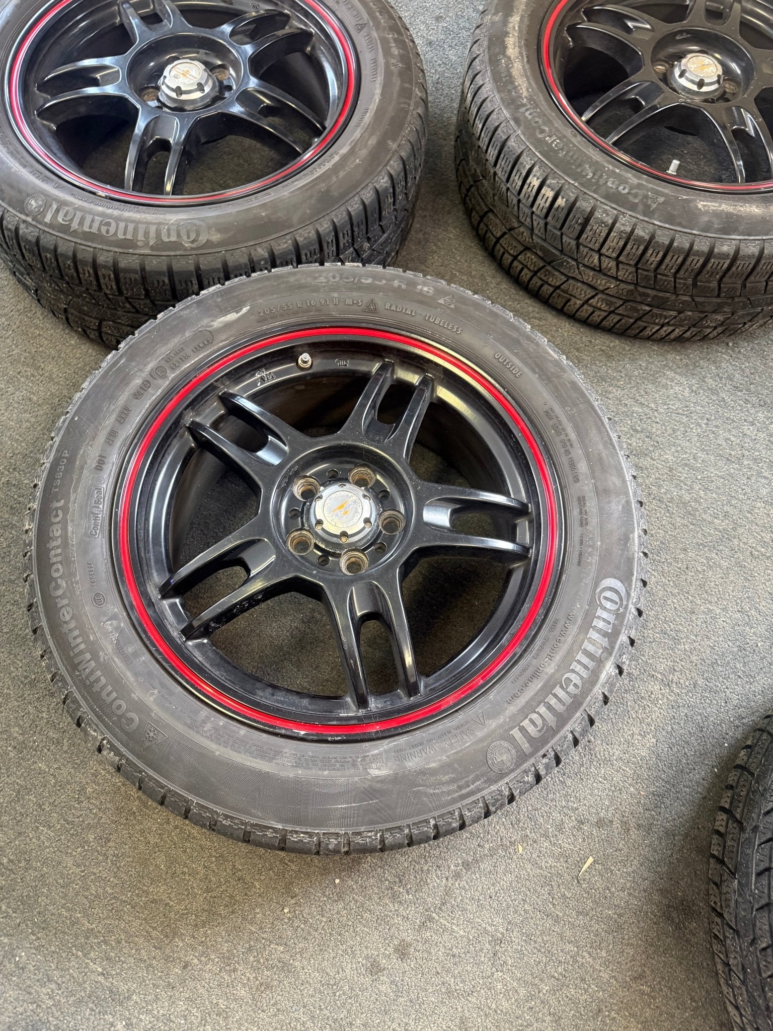 WINTER Wheels Subaru WRX Impreza Legacy Forester 5x100 205/55r16 Continental snow tires - Image 9