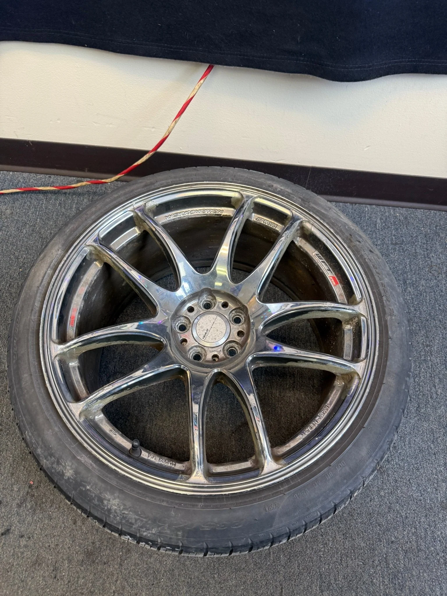 WORK CR Kiwami Wheels Subaru WRX STi 5x100 18x9.5 +38 Rims w/ 235/40r18 Tires - Image 11