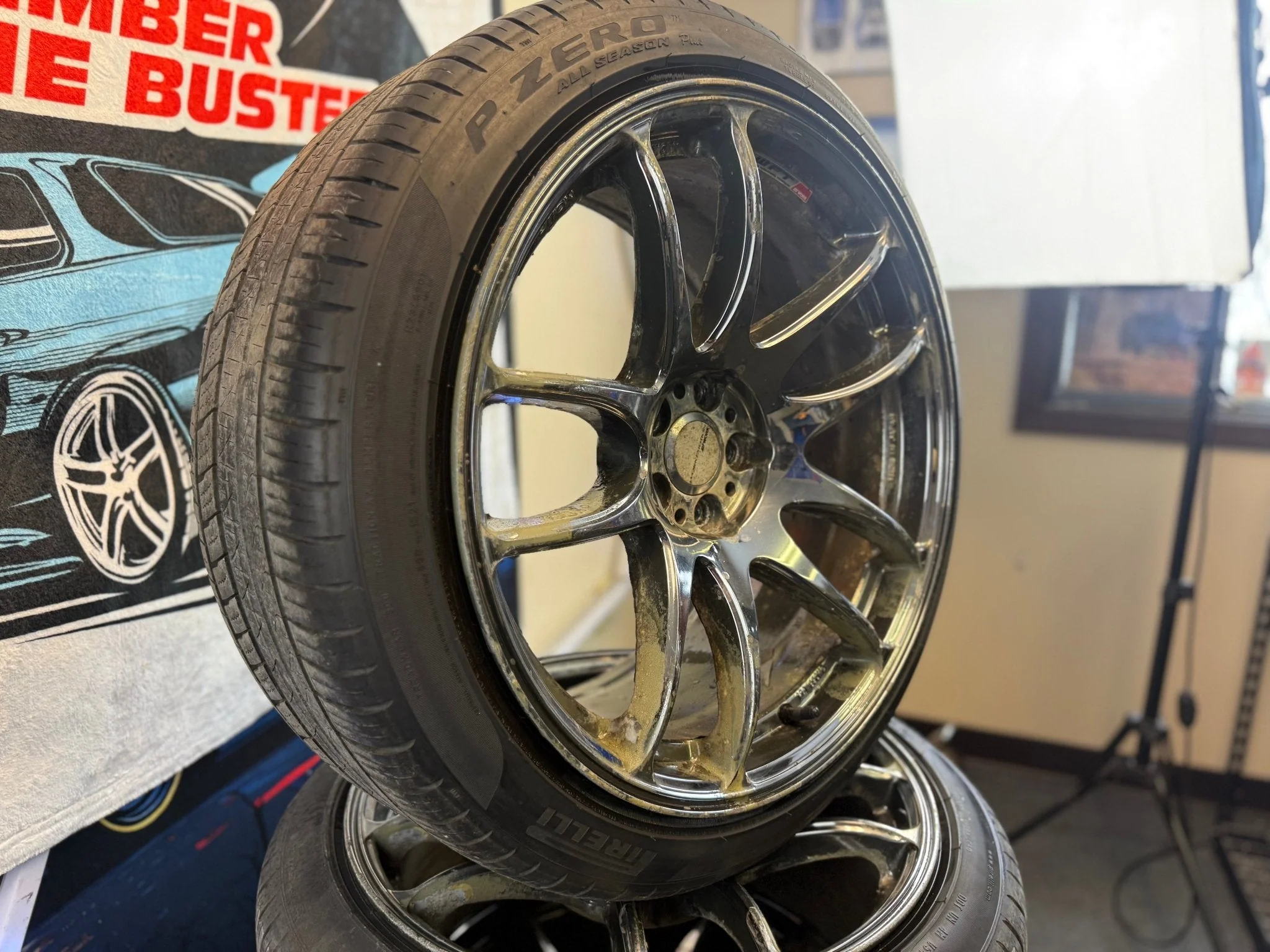 WORK CR Kiwami Wheels Subaru WRX STi 5x100 18x9.5 +38 Rims w/ 235/40r18 Tires - Image 16